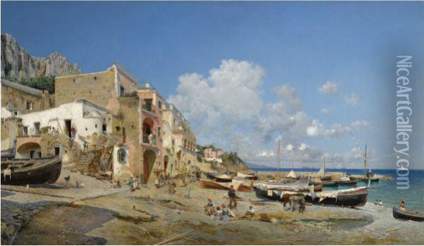 Capri Oil Painting - Federico del Campo