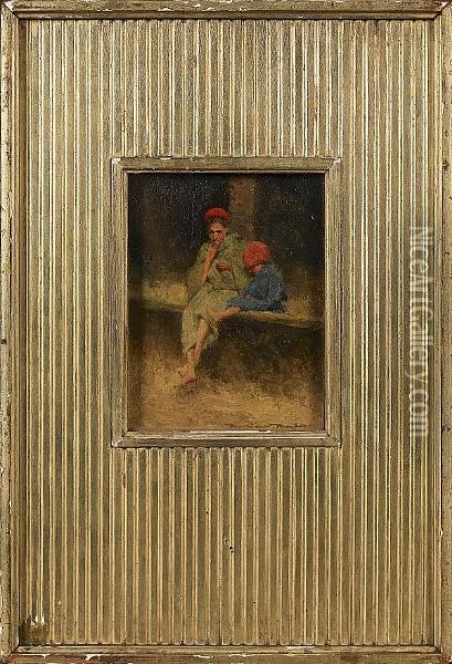 Two Of A Kind Oil Painting - Mortimer Luddington Mempes