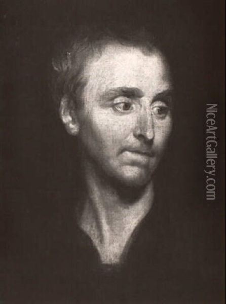 Portrait Of Alexander Pope Oil Painting - Joseph Highmore
