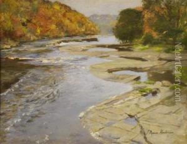 River Study Oil Painting - Joseph Henderson
