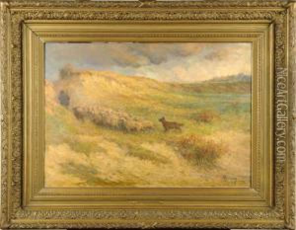 L'orage Oil Painting - Eugene Verdyen
