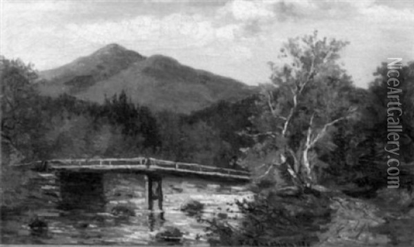 Mt. Kearsarge, From Rocky Branch, Bartlett, N.h. Oil Painting - Frank Henry Shapleigh
