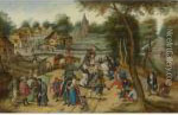 Return From The Kermesse Oil Painting - Pieter The Younger Brueghel
