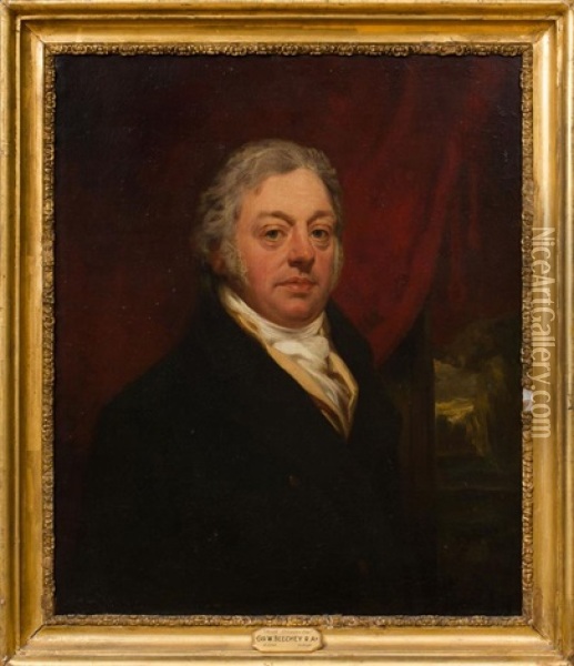 Portrait Of Joseph Greaves Oil Painting - Sir William Beechey