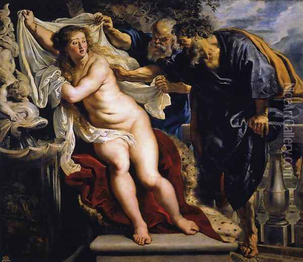 Susanna and the Elders 1609-10 Oil Painting - Peter Paul Rubens
