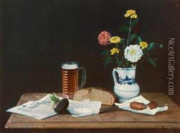 Stilleben Oil Painting - Robert Von Stockert