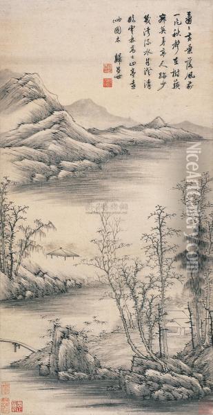 Landscape Oil Painting - Gui Changshi