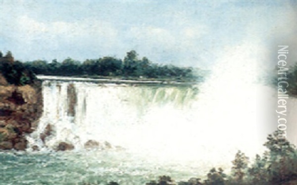 Niagra Falls Oil Painting - William Alexander Coulter