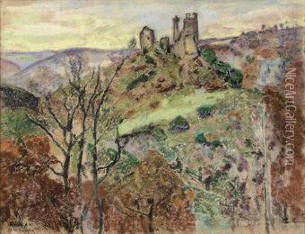 Les Ruines Du Chateau Oil Painting - Armand Guillaumin