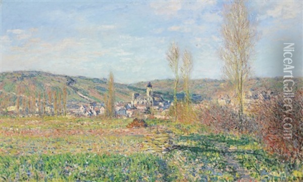 Vetheuil Au Soleil Oil Painting - Claude Monet