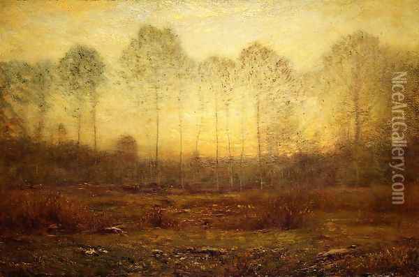 Evening Fog Oil Painting - Dwight William Tryon