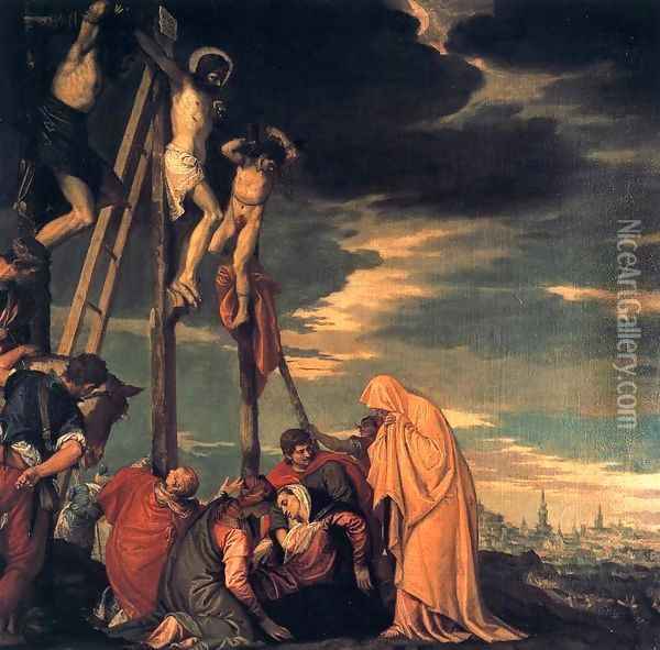 Crucifixion Oil Painting - Paolo Veronese (Caliari)