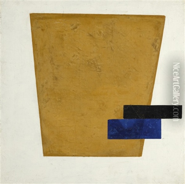 Suprematist Composition With Plane In Projection Oil Painting - Kazimir Malevich