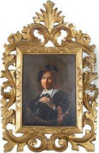 Portrait Of An Artist Oil Painting - Frans Hals