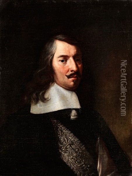 Portrait Eines Adeligen Herren Oil Painting - Anton Domenico Gabbiani
