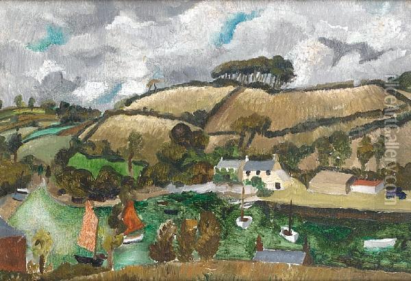 Landscape (cumberland) Oil Painting - Christopher Wood
