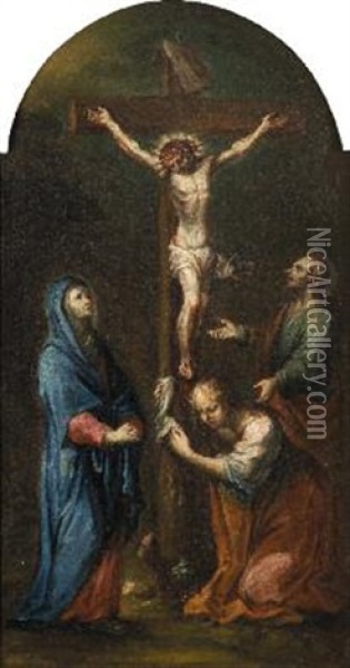 Crocifissione Oil Painting - Mauro (Picinardi) Piccinardi