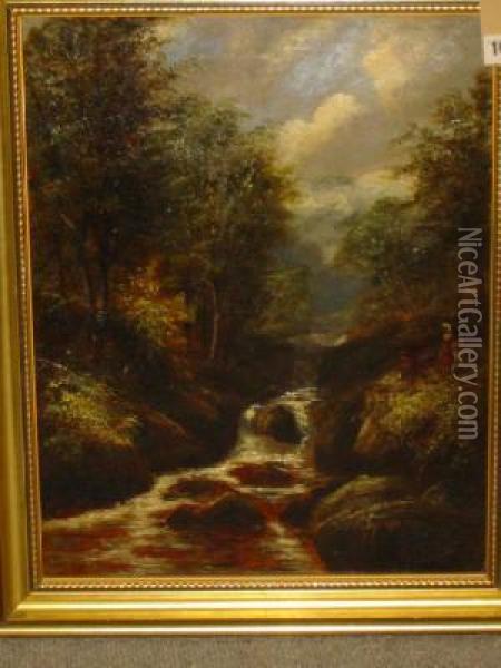 The Barbadge Brook Oil Painting - John Mellor