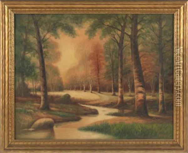 Landscape Oil Painting - Henry Lewis