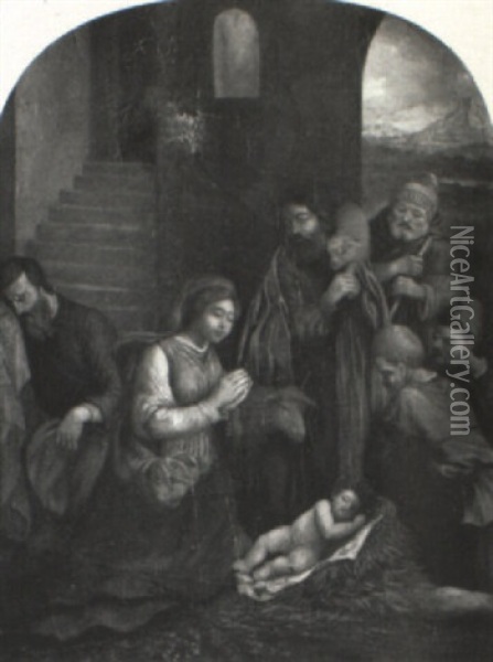The Nativity Oil Painting - Benvenuto Tisi da Garofalo