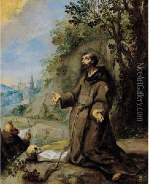 Saint Francis Oil Painting - Jan Soens