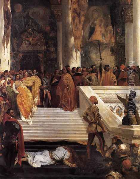 The Execution of Doge Marino Faliero 1825-26 Oil Painting - Eugene Delacroix