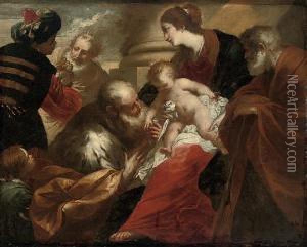 The Adoration Of The Magi Oil Painting - Valerio Castello