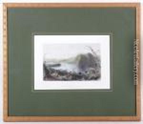 Hudson River Oil Painting - William Henry Bartlett