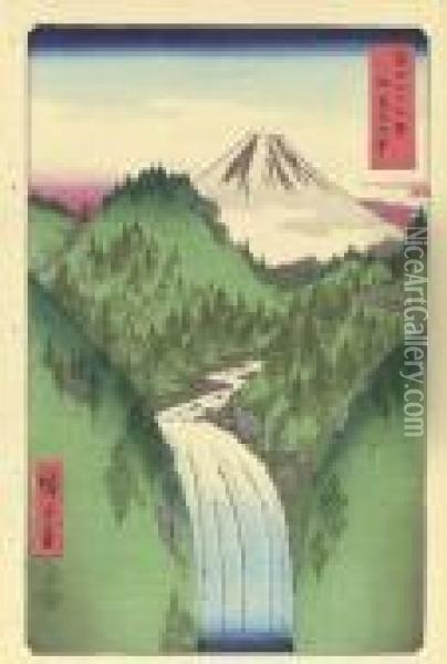 Izu No Sanchu (in The Mountains In Izu) Oil Painting - Utagawa or Ando Hiroshige