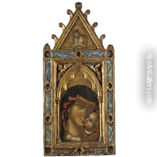 Madonna Col Bambino; Pieta Oil Painting - Niccolo Segna di Buonaventura