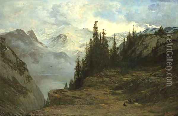 Paysage des Alpes Oil Painting - Gustave Dore