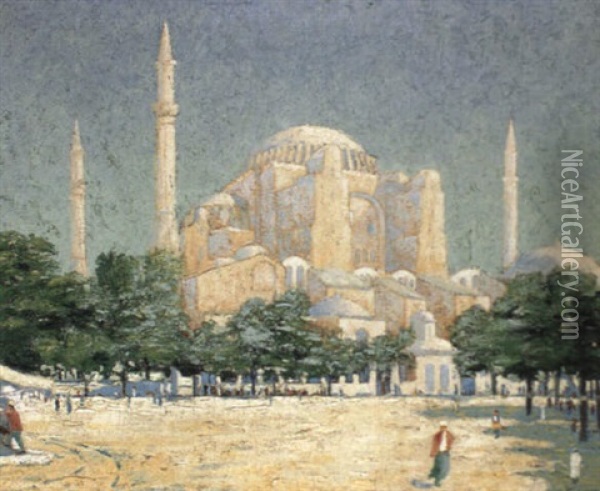 Sainte-sophie, Constantinople Oil Painting - George Washington Smith