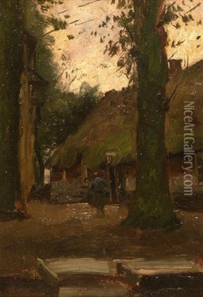 Farm By The Broeksloot Oil Painting - Wijnand Bastiaan van Horssen