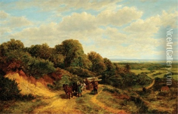 Homewards, Surrey Oil Painting - George Vicat Cole