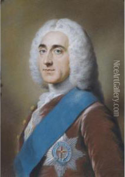 Portrait Of Philip Stanhope Oil Painting - Hoare, William, of Bath