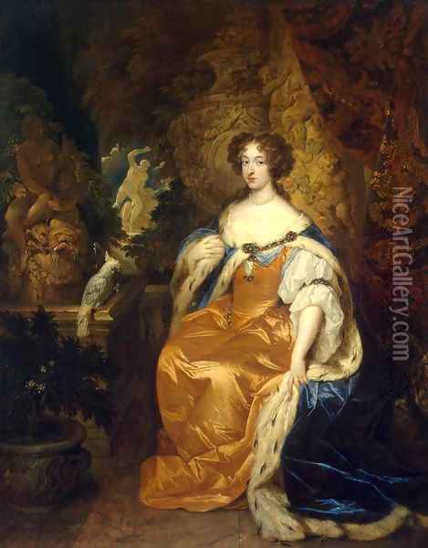 Portrait of Mary Stuart II Oil Painting - Caspar Netscher