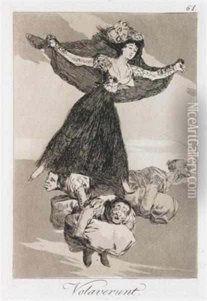 Les Caprices Oil Painting - Francisco De Goya y Lucientes