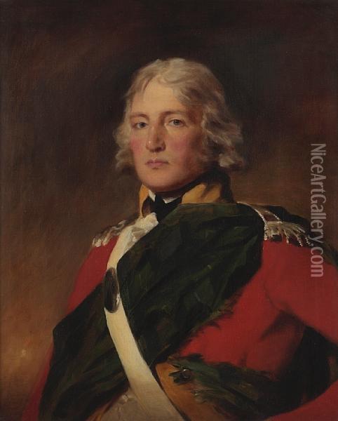 Portrait Of Sir John Sinclair Of Ulbster, Bust-length Oil Painting - Sir Henry Raeburn