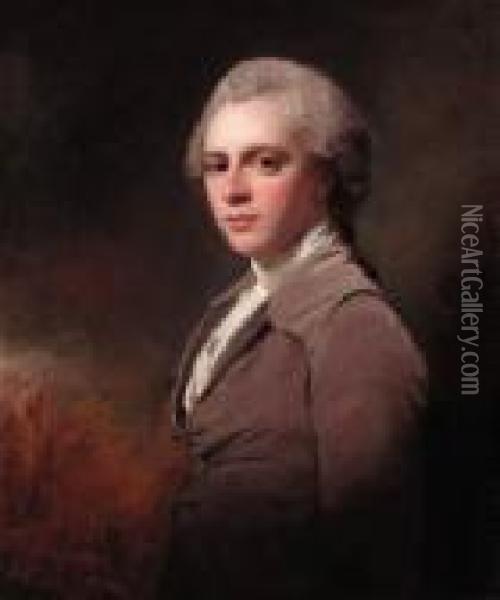 Portrait Of George Cowper Oil Painting - George Romney
