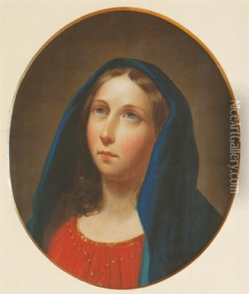 Madonna Oil Painting - Franz Kadlik
