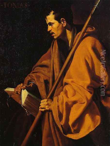 Saint Thomas Oil Painting - Diego Rodriguez de Silva y Velazquez