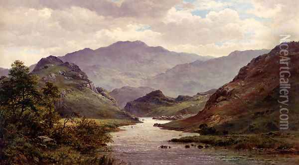 The River Colwyn, North Wales Oil Painting - Alfred de Breanski