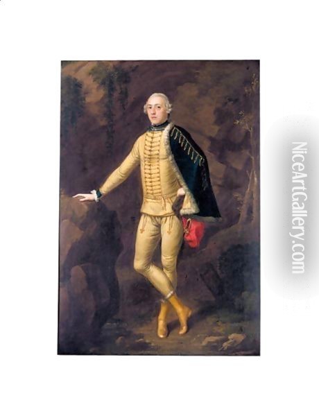 Portrait Of John Burgoyne (1723-1792) Oil Painting - Edward Haytley