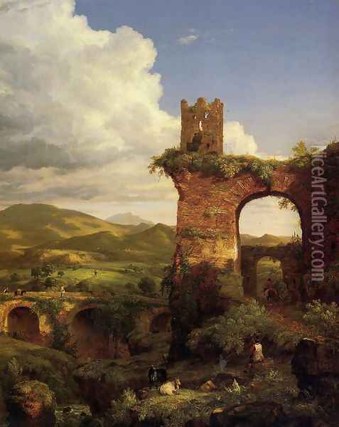 Arch of Nero Oil Painting - Thomas Cole