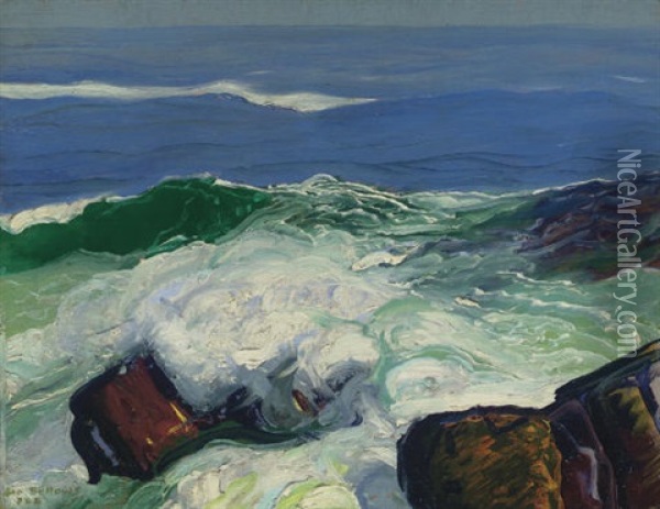 Out Of The Calm Oil Painting - George Bellows