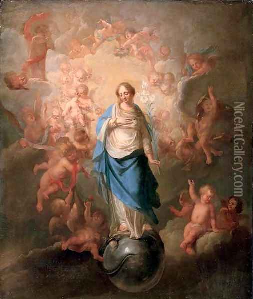 The Immaculate Conception Oil Painting - Anton Raphael Mengs Bohemia