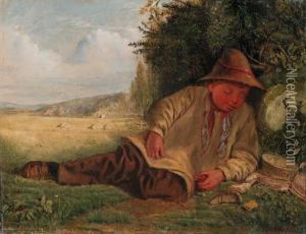 Afternoon Rest Oil Painting - James Smetham