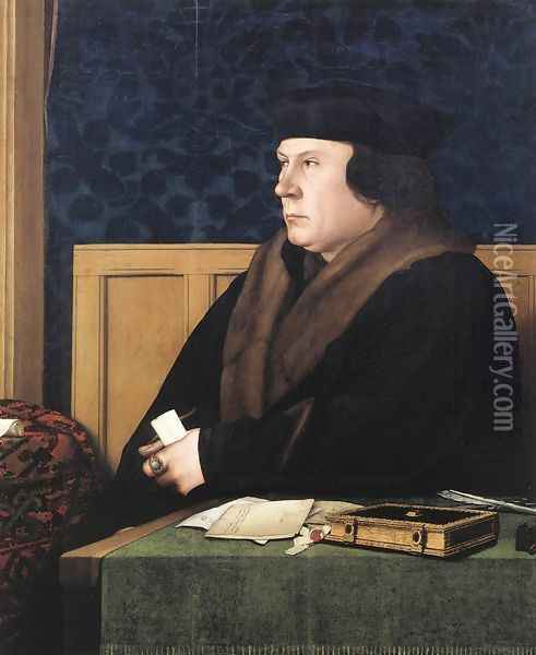 Portrait of Thomas Cromwell c. 1533 Oil Painting - Hans Holbein the Younger
