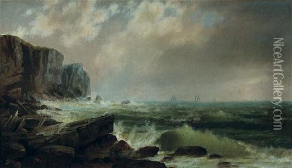 Approaching Storm Oil Painting - John Adams Parker