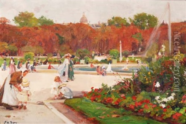 Im Stadtgarten Oil Painting - Paul Michel Dupuy